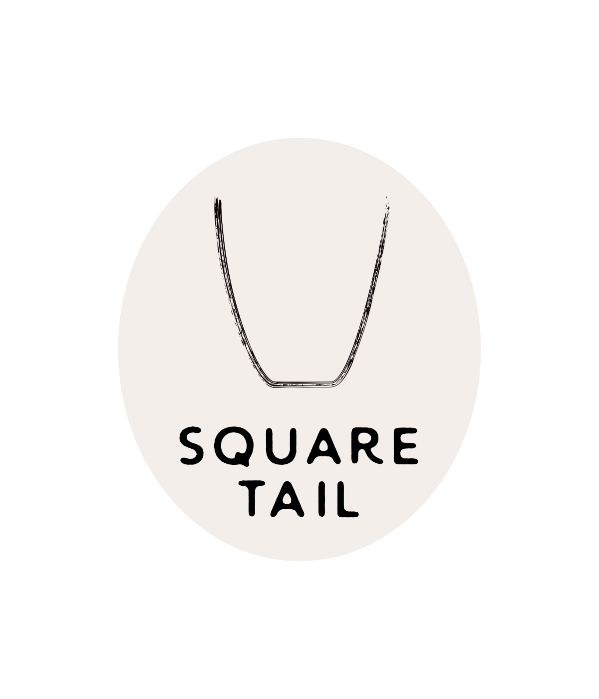 un icon de shape de surf square tail