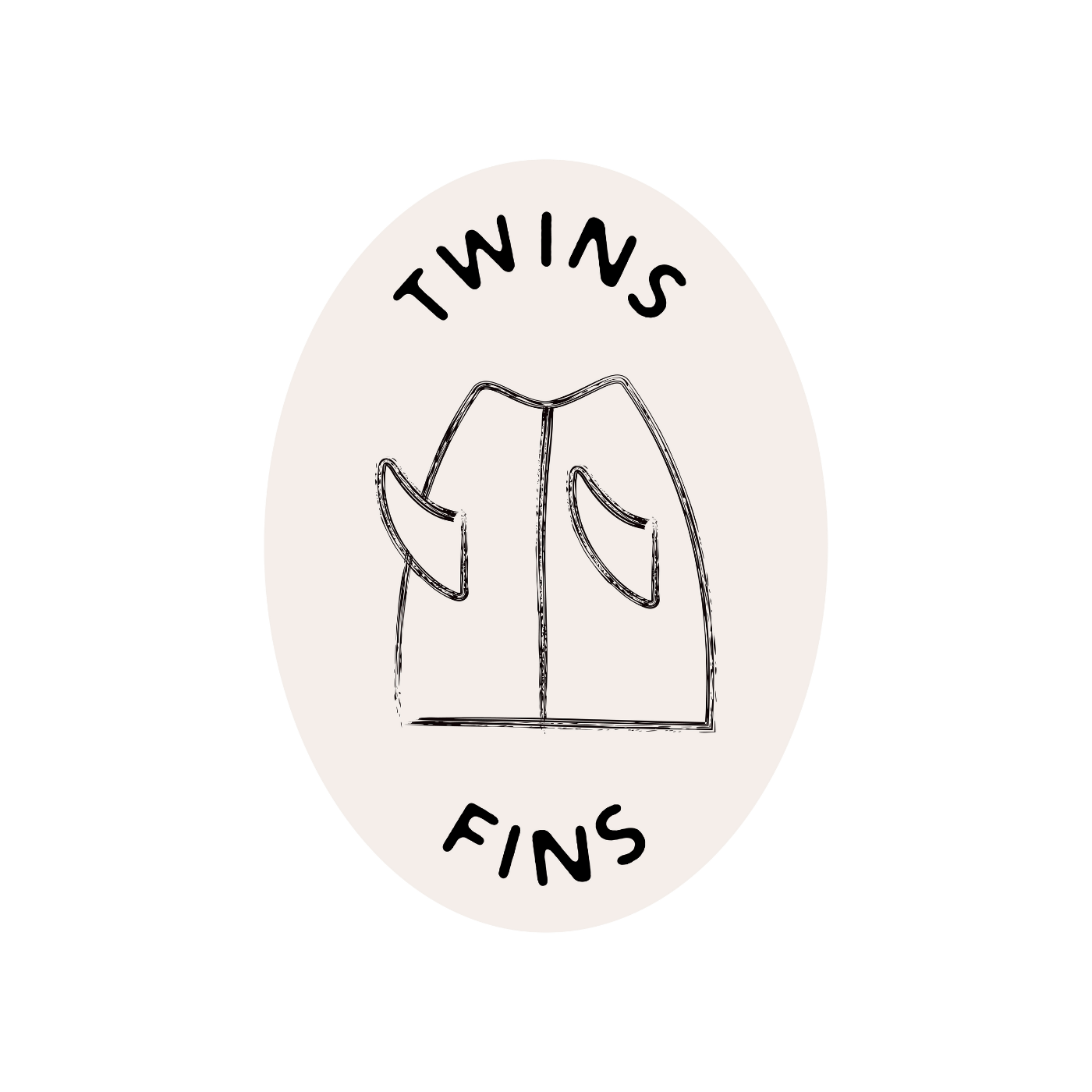 un icon de shape de surf twins fins