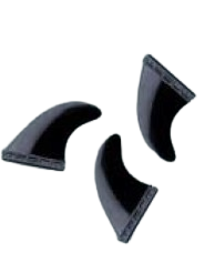 Set de dérives rigides Zeus Ailerons Zeus Surf