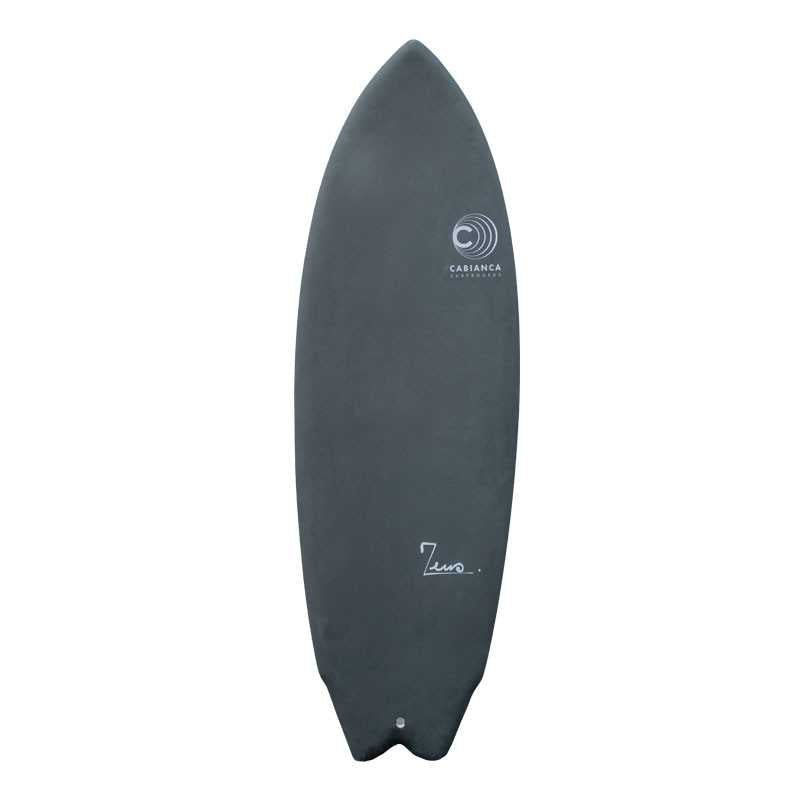 a black surfboard with a white background