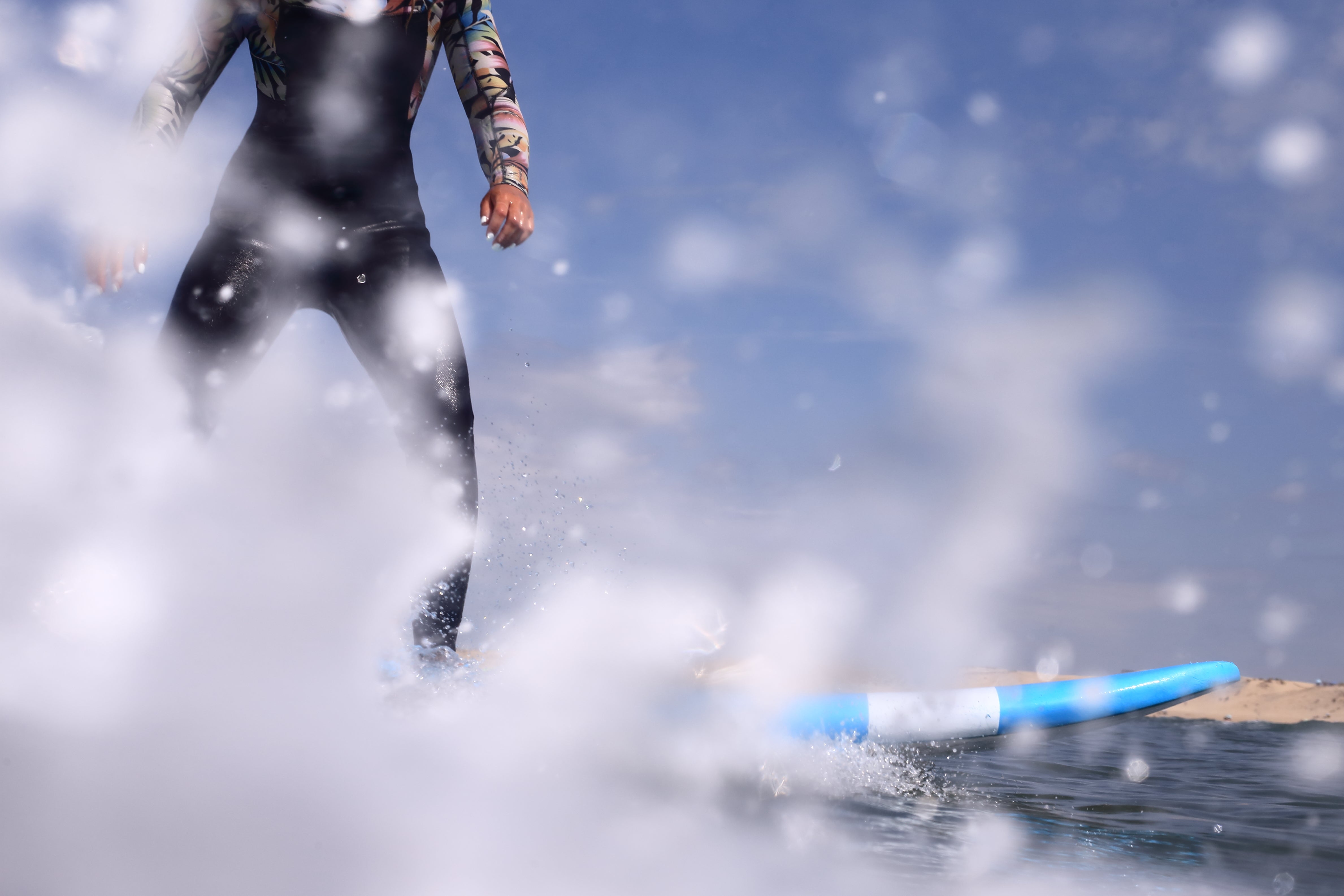 Planche de surf débutant blue 