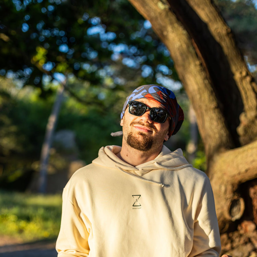 Hoodie Zeus Tempo Beige Hoodie Zeus Surf - Apparel