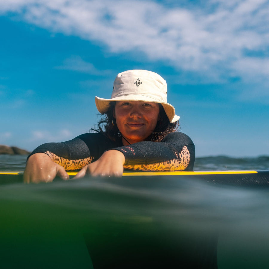 Surfer Bucket Hat Brown Casquette Zeus Surf - Apparel