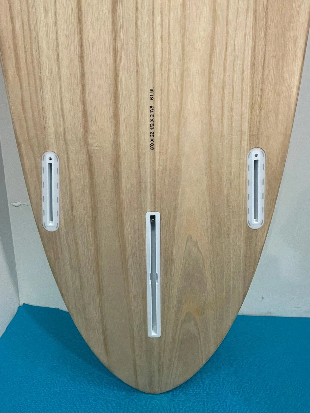 Zeus 8'0 Wood Squaretail Longboard Epoxy - specs