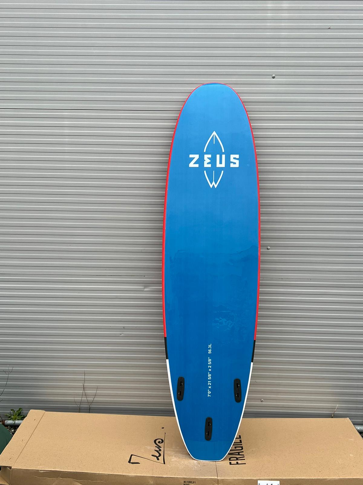 Planche de Surf Occasion Zeus 7'0 Fuego EVA REDproduct_type#surf_#surfshop#_zeus-surfboards_