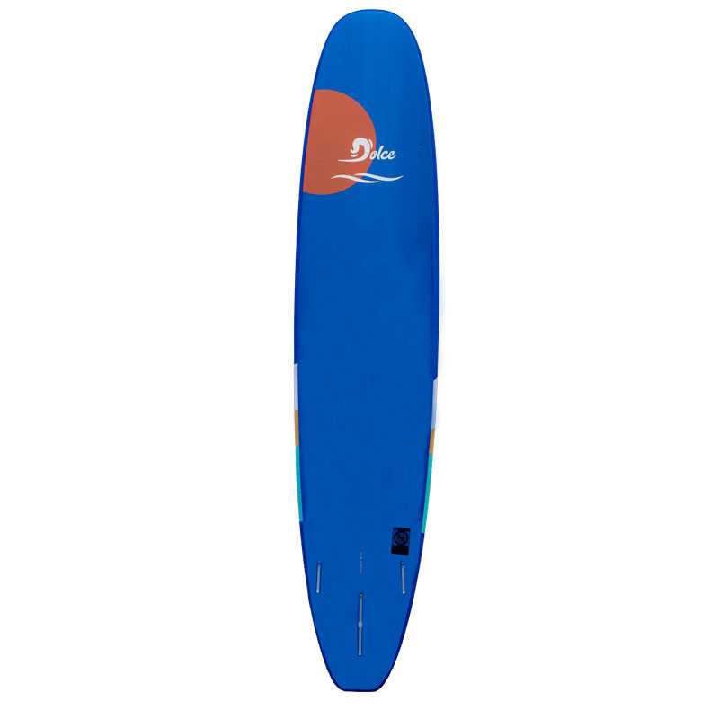 a blue surfboard with a white background