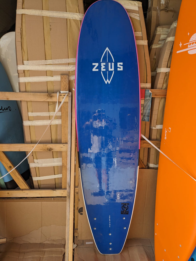 Laden Sie das Bild in Galerie -Viewer, Zeus Surf Surboards Softop Planche de Surf Occasion Zeus - 7&#39;6 Rosa IXPE
