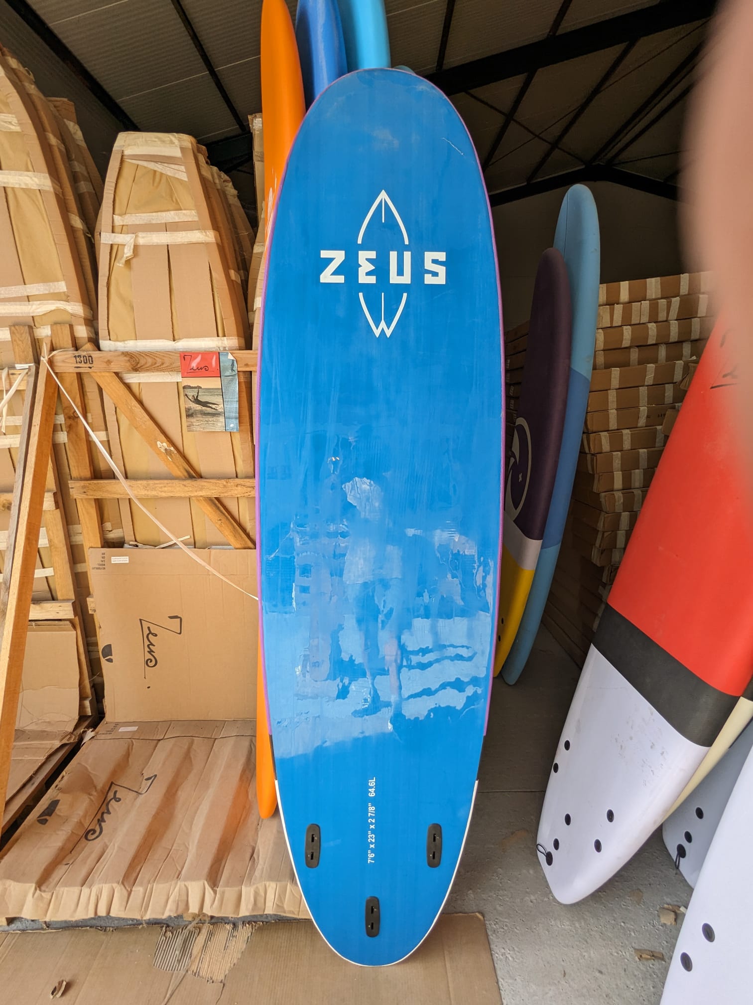 Planche de Surf Occasion Zeus Rosa 7'6 Purple - Série Limitéeproduct_type#surf_#surfshop#_zeus-surfboards_