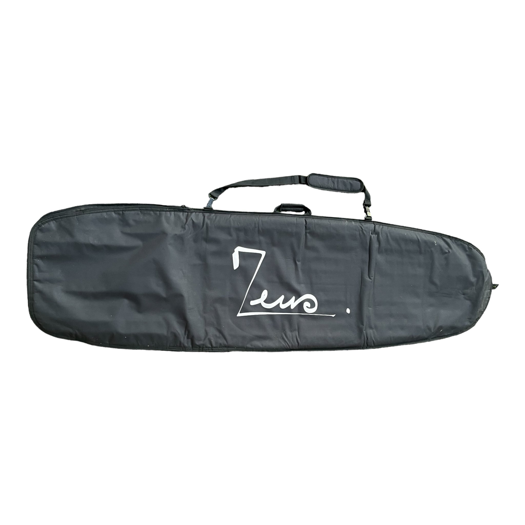 a long board bag with a logo on it